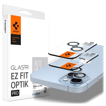 Spigen Glas.tR Ez Fit Optik Pro iPhone 14/14 Plus/15/15 Plus Kamera Linse Hærdet Glas