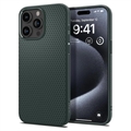 iPhone 15 Pro Spigen Liquid Air TPU Cover - Mørkegrøn