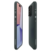 iPhone 15 Pro Max Spigen Liquid Air TPU Cover - Mørkegrøn
