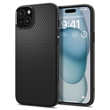 iPhone 15 Plus Spigen Liquid Air TPU Cover - Sort