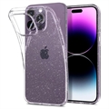 Spigen Liquid Crystal Glitter iPhone 14 Pro Cover - Gennemsigtig