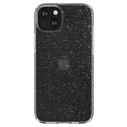 iPhone 15 Spigen Liquid Crystal Glitter Cover - Gennemsigtig