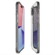 iPhone 15 Plus Spigen Liquid Crystal Glitter Cover - Gennemsigtig