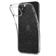 iPhone 15 Plus Spigen Liquid Crystal Glitter Cover - Gennemsigtig