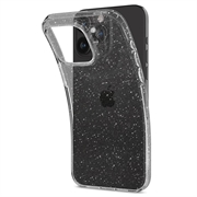 iPhone 15 Pro Spigen Liquid Crystal Glitter Cover - Gennemsigtig