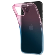 iPhone 15 Spigen Liquid Crystal TPU Cover - Pink / Blå