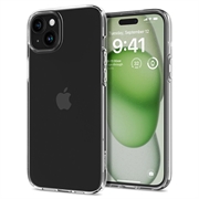 iPhone 15 Plus Spigen Liquid Crystal TPU Cover - Gennemsigtig
