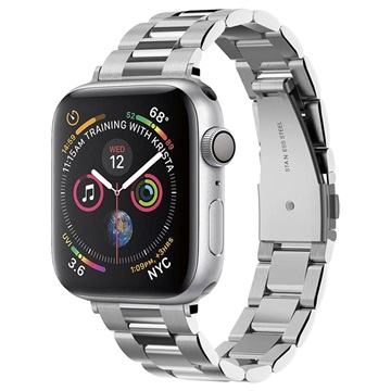 Apple Watch Series 11/10/9/8/7/6/SE 3/SE Spigen Modern Fit Rem - 40mm/41mm/42mm - Sølv