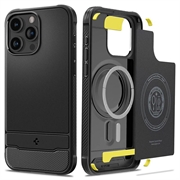 iPhone 15 Pro Max Spigen Rugged Armor Mag TPU Cover - Sort