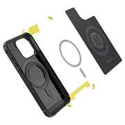 iPhone 15 Pro Max Spigen Rugged Armor Mag TPU Cover - Sort