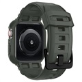 Spigen Rugged Armor Pro Apple Watch 9/8/SE (2022)/7/SE/6/5/4 TPU Cover - 44mm/45mm - Grøn