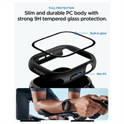 Apple Watch 10/11 Spigen Thin Fit 360-etui med skærmbeskytter - 46mm - sort