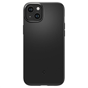 iPhone 15 Spigen Thin Fit Hybrid Cover - Sort