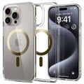 iPhone 15 Pro Spigen Ultra Hybrid Mag Cover - Guld / Klar