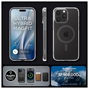 iPhone 15 Pro Spigen Ultra Hybrid Mag Cover - Grafit / Klar