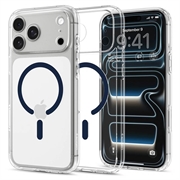 iPhone 17 Pro Max/18 Pro Max Spigen Ultra Hybrid MagSafe Cover - mørkeblå / gennemsigtig