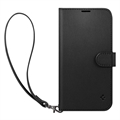 Spigen Wallet S iPhone 14 Pung Taske - Sort