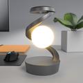 Spiral Levitation RGB-natlys med trådløs opladningsplade 15W - Sort