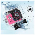 Sports SJ60 Vandtæt 4K WiFi Action Kamera - Hot Pink