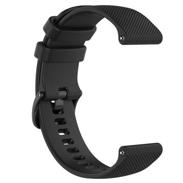 Sportsrem i silikone til Garmin Vivomove 3S/Vivoactive 4S/Active S - Sort