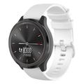 Sportsrem i silikone til Garmin Vivomove 3S/Vivoactive 4S/Active S - Hvid