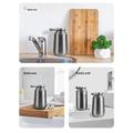 Automatisk sæbedispenser i rustfrit stål, 350ml - grå