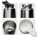 Automatisk sæbedispenser i rustfrit stål, 350ml - grå