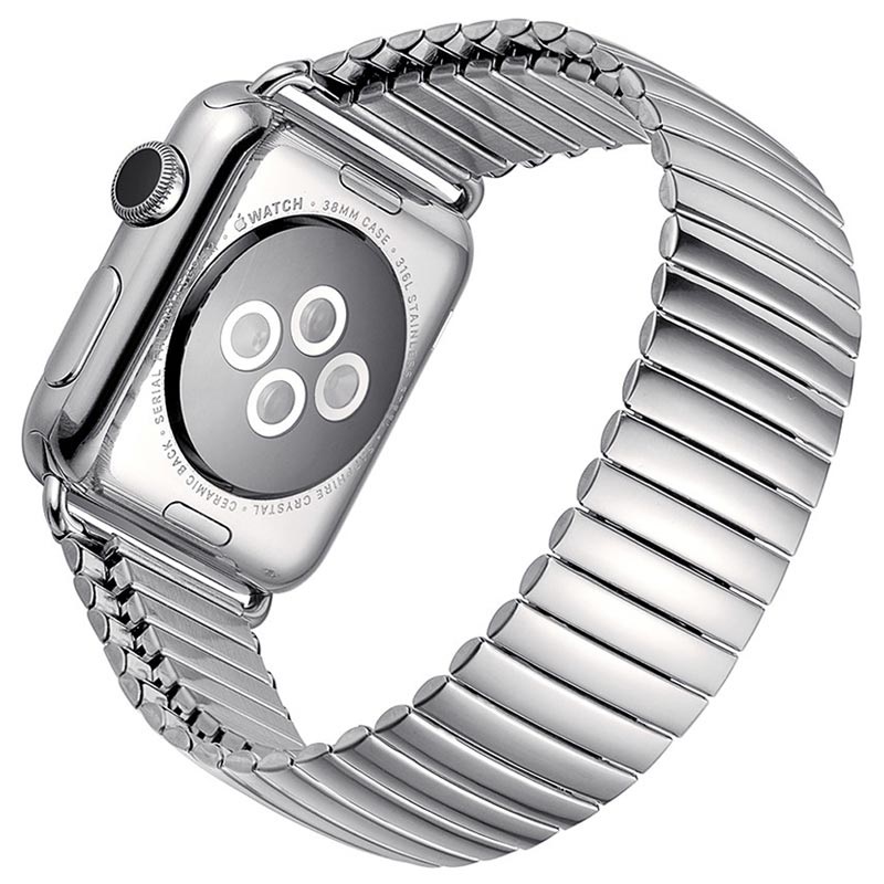 Apple Watch Serie 7/SE/6/5/4/3/2/1 Udvidende Rem i Rustfrit Stål