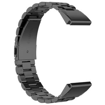 Rem i rustfrit stål til Garmin QuickFit 22mm / Garmin Fenix 7 / 7 Pro / 6 Urrem med tre perler