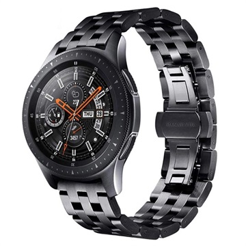 Samsung Galaxy Watch Rustfrit Stål Spænderem - 42mm - Sort