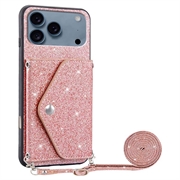 iPhone 17 Pro Stardust Cover med Kortholder - Pink