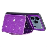 iPhone 17 Pro Stardust Cover med Kortholder - Lilla