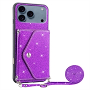 iPhone 17 Pro Stardust Cover med Kortholder - Lilla