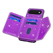 iPhone Air Stardust Cover med Kortholder - Lilla