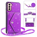 Stardust Samsung Galaxy S23 5G Cover med Kortholder - Lilla