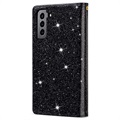 Starlight Series Samsung Galaxy S22 5G Pung Taske - Sort