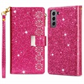 Starlight Series Samsung Galaxy S22 5G Pung Taske - Hot Pink