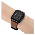 Apple Watch Series 9/8/SE (2022)/7/SE/6/5/4/3/2/1 Stitched Læderrem - 49mm/45mm/44mm/42mm