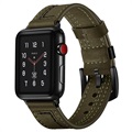 Apple Watch Series Ultra 2/Ultra/9/8/SE (2022)/7/SE/6/5/4/3/2/1 Stitched Læderrem - 49mm/45mm/44mm/42mm - Grøn