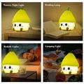 Jordbær-klump-squishy-natlampe - grøn