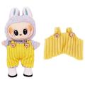 Stribet bjørnesmækdragt til Labubu minifigur 17cm