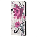 Style Series Samsung Galaxy S21 5G Pung Taske - Lotusblomst