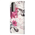 Style Series Samsung Galaxy S21 5G Pung Taske - Lotusblomst