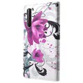 Style Series Huawei P20 Pro Cover med Kortholder - Lotusblomst