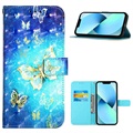 Style Series iPhone 14 Pro Max Pung Cover - Sommerfugle