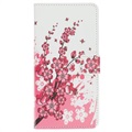 Style Series iPhone 11 Pro Cover med Kortholder - Pink Blomster