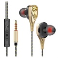 Stylish Four-Driver Stereo In-Ear Hovedtelefoner - Guld