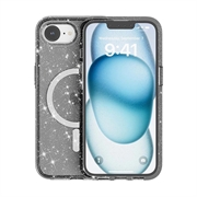 iPhone 16e Stylish Glitter Series Hybrid Cover - MagSafe kompatibel - Sort