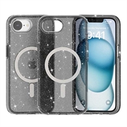 iPhone 16e Stylish Glitter Series Hybrid Cover - MagSafe kompatibel - Sort