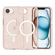 iPhone 16e Stylish Glitter Series Hybrid Cover - MagSafe kompatibel - Guld